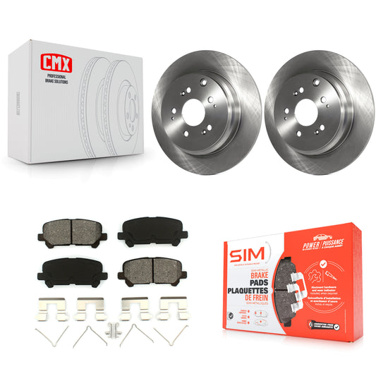 [Arrière] Kit de Disque et plaquette (semi-métallique) de frein pour Honda Odyssey Pilot Acura MDX ZDX K8S-101877