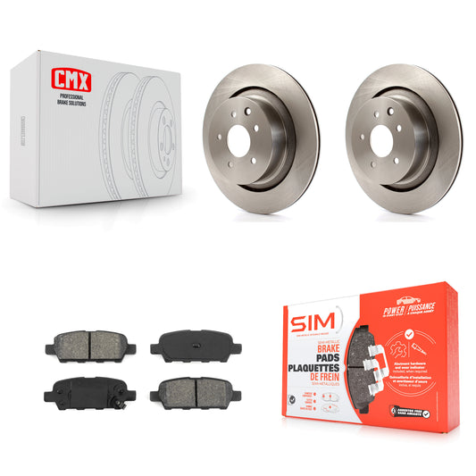 [Arrière] Kit de Disque et plaquette (semi-métallique) de frein pour INFINITI G37 G35 Q60 K8S-101878