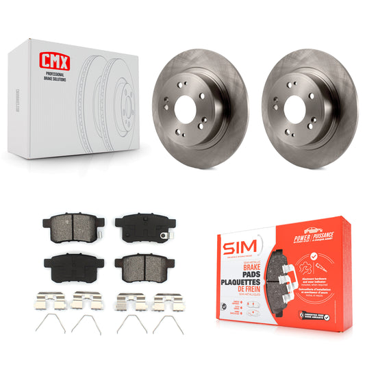 [Arrière] Kit de Disque et plaquette (semi-métallique) de frein pour Honda Accord Acura TSX K8S-101879
