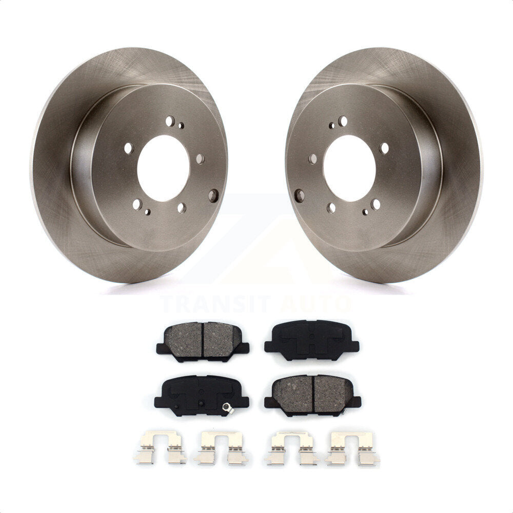 [Arrière] Kit de Disque et plaquette (semi-métallique) de frein pour 2013 Mitsubishi Outlander 3.0L K8S-101887 par Transit Auto