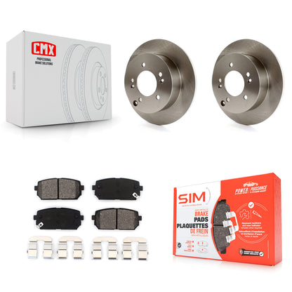 [Arrière] Kit de Disque et plaquette (semi-métallique) de frein pour 2007-2012 Kia Rondo K8S-101890