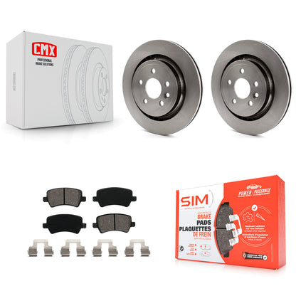[Arrière] Kit de Disque et plaquette (semi-métallique) de frein pour Volvo S60 XC70 S80 V60 V70 avec Vented Rotor K8S-101896