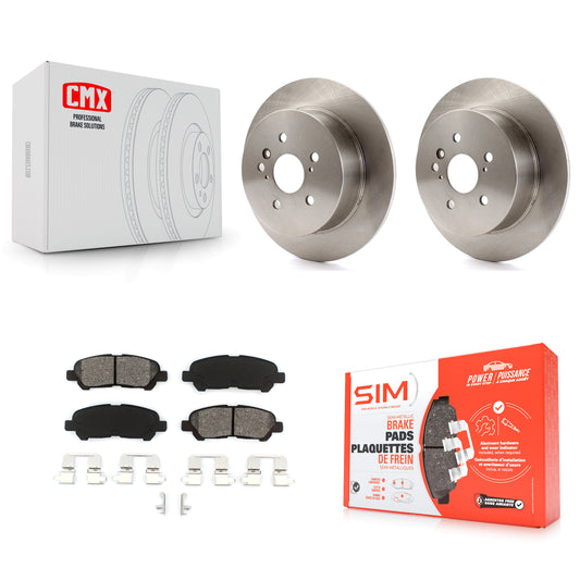 [Arrière] Kit de Disque et plaquette (semi-métallique) de frein pour 2008-2013 Toyota Highlander K8S-101898