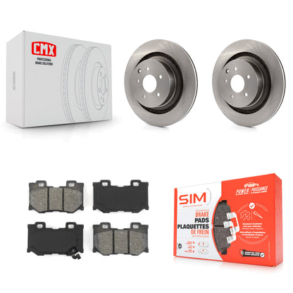[Arrière] Kit de Disque et plaquette (semi-métallique) de frein pour INFINITI G37 Nissan 370Z Q60 Z K8S-101906