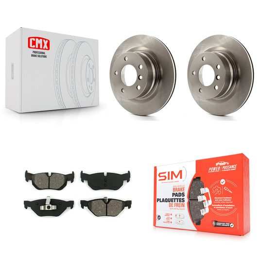 [Arrière] Kit de Disque et plaquette (semi-métallique) de frein pour 2008-2013 BMW 128i K8S-101910