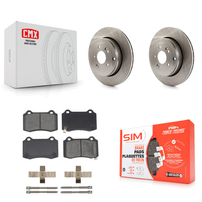 [Arrière] Kit de Disque et plaquette (semi-métallique) de frein pour Hyundai Genesis Coupe K8S-101924