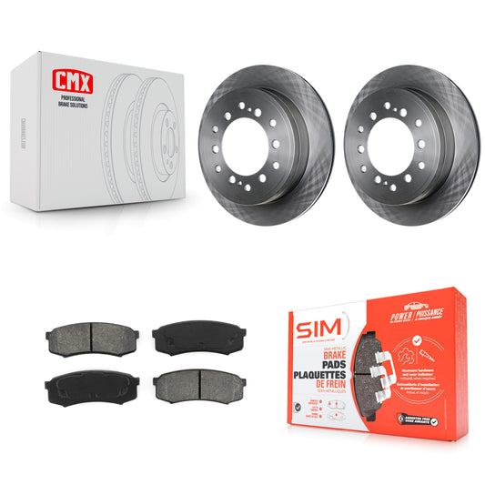 [Arrière] Kit de Disque et plaquette (semi-métallique) de frein pour Toyota 4Runner Lexus GX460 FJ Cruiser K8S-101927