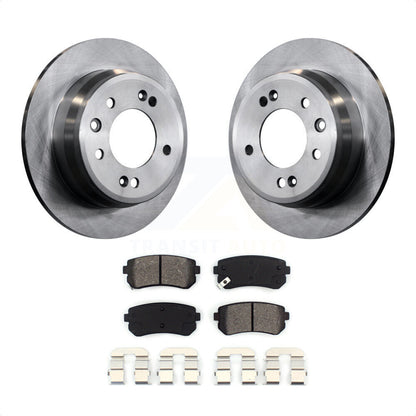 [Arrière] Kit de Disque et plaquette (semi-métallique) de frein pour Hyundai Elantra Tucson Kia Sportage K8S-101941 par Transit Auto