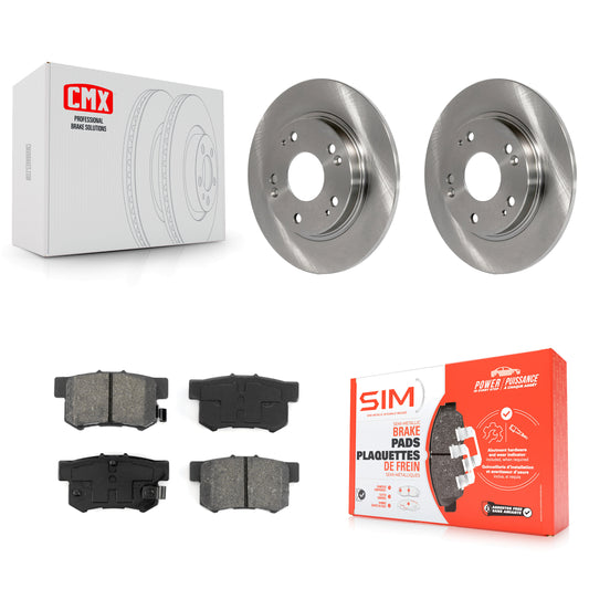 [Arrière] Kit de Disque et plaquette (semi-métallique) de frein pour 2011-2015 Honda CR-Z K8S-101943