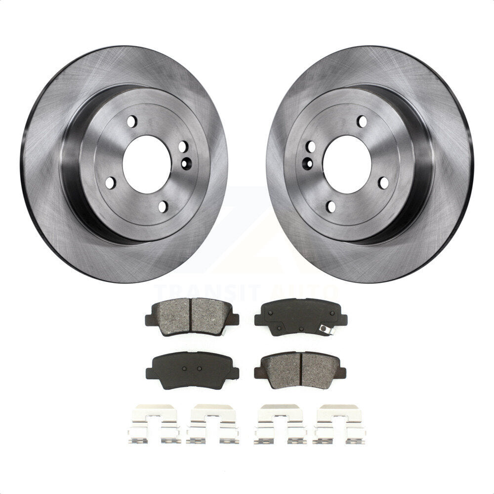 [Arrière] Kit de Disque et plaquette (semi-métallique) de frein pour Hyundai Accent Kia Rio K8S-101956 par Transit Auto