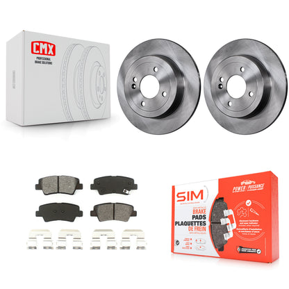 [Arrière] Kit de Disque et plaquette (semi-métallique) de frein pour Hyundai Accent Kia Rio K8S-101956