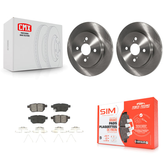 [Arrière] Kit de Disque et plaquette (semi-métallique) de frein pour 2012-2018 Toyota Yaris K8S-101958