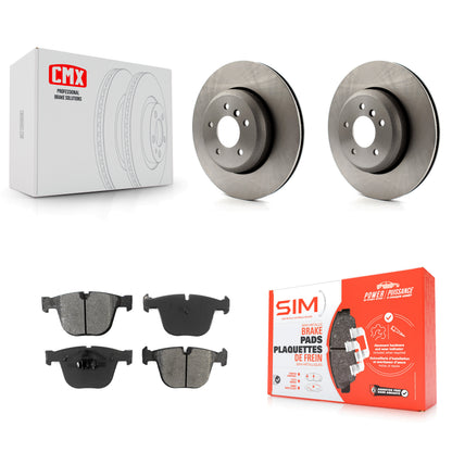 [Arrière] Kit de Disque et plaquette (semi-métallique) de frein pour BMW 650i 535i 550i 645Ci 545i K8S-101979