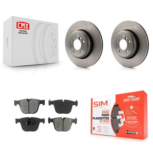 [Arrière] Kit de Disque et plaquette (semi-métallique) de frein pour BMW 650i 535i 550i 645Ci 545i K8S-101979
