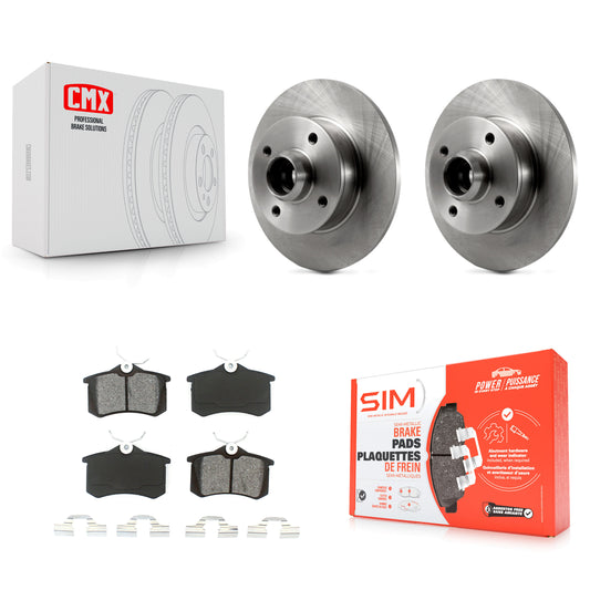 [Arrière] Kit de Disque et plaquette (semi-métallique) de frein pour Volkswagen Jetta Golf Passat Corrado Scirocco K8S-101983