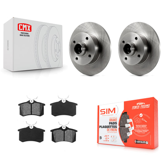 [Arrière] Kit de Disque et plaquette (semi-métallique) de frein pour Volkswagen Cabrio K8S-101984
