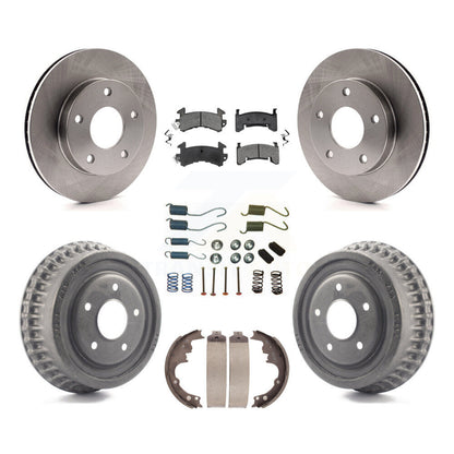 [Avant + Arrière] Kit de Disque et plaquette (semi-métallique) de frein pour Chevrolet S10 Blazer GMC S15 Jimmy Sonoma Buick Riviera Oldsmobile Toronado Syclone Bravada K8S-101986