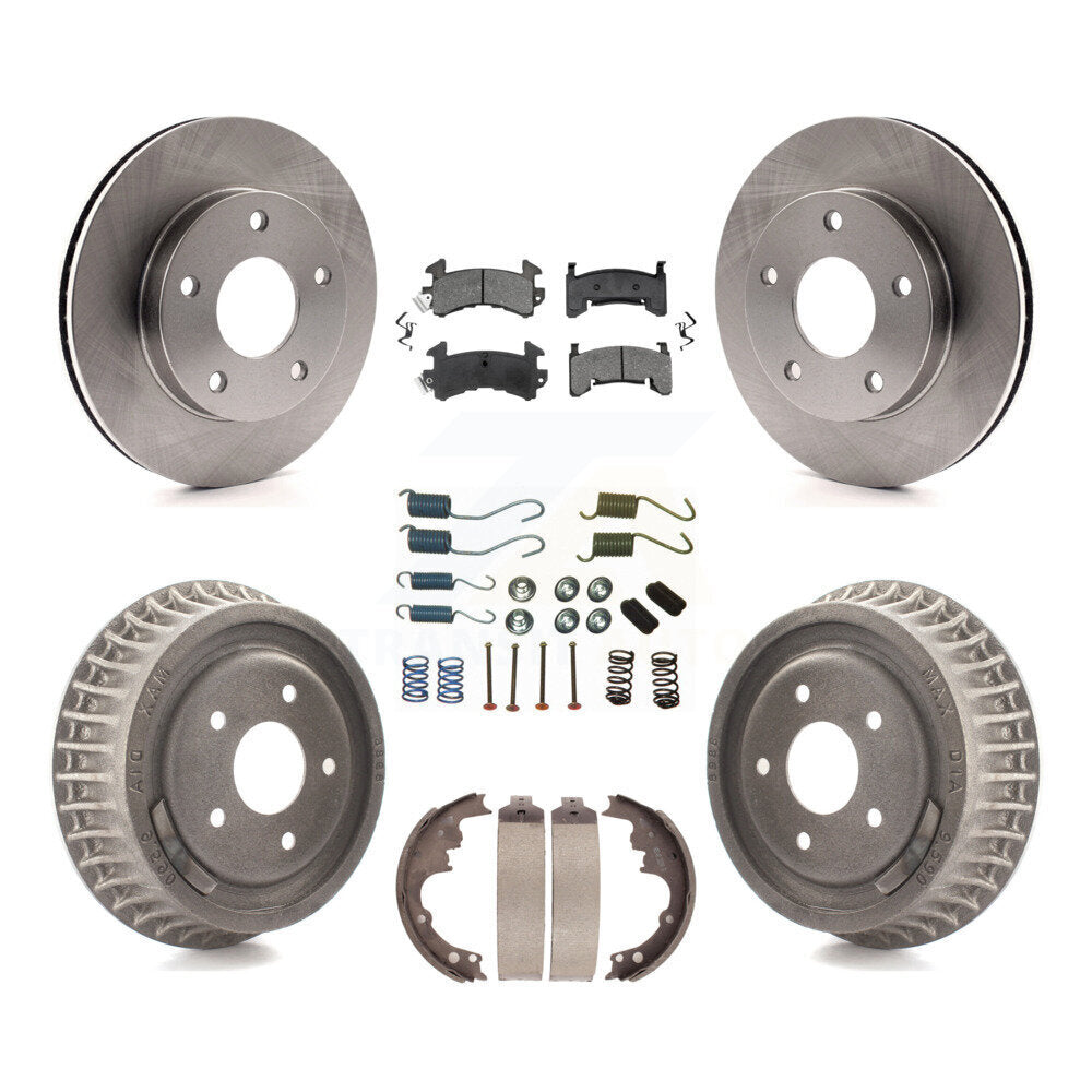 [Avant + Arrière] Kit de Disque et plaquette (semi-métallique) de frein pour Chevrolet S10 GMC Sonoma Blazer Jimmy Oldsmobile Bravada Typhoon K8S-101987