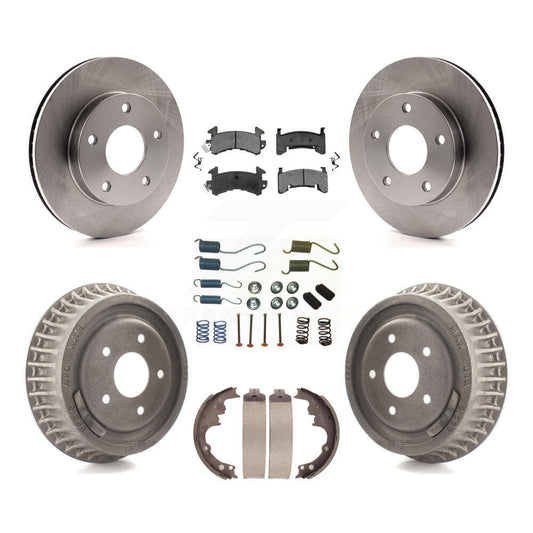 [Avant + Arrière] Kit de Disque et plaquette (semi-métallique) de frein pour Chevrolet S10 GMC Sonoma Blazer Jimmy Oldsmobile Bravada Typhoon K8S-101987