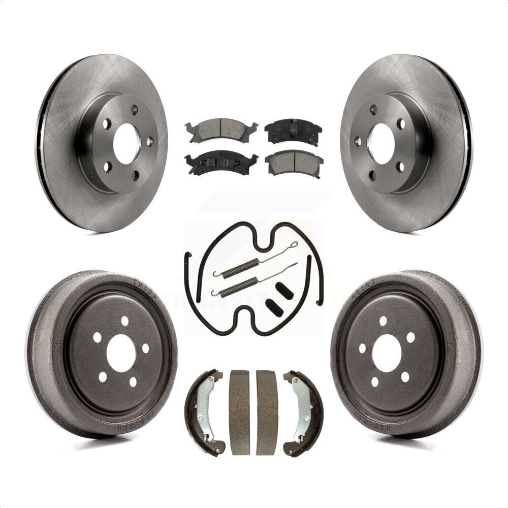 [Avant + Arrière] Kit de Disque et plaquette (semi-métallique) de frein pour 2003-2005 Pontiac Sunfire K8S-101993 par Transit Auto