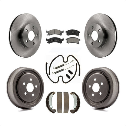 [Avant + Arrière] Kit de Disque et plaquette (semi-métallique) de frein pour 2003-2005 Pontiac Sunfire K8S-101993 par Transit Auto