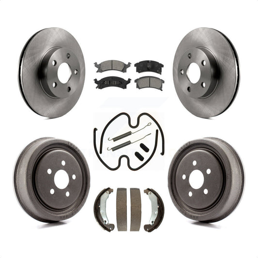 [Avant + Arrière] Kit de Disque et plaquette (semi-métallique) de frein pour 2003-2005 Pontiac Sunfire K8S-101993 par Transit Auto