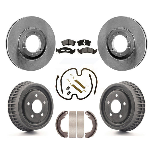 [Avant + Arrière] Kit de Disque et plaquette (semi-métallique) de frein pour Buick LeSabre Oldsmobile 88 Pontiac Bonneville Park Avenue 98 Chevrolet Lumina APV Regency LSS Trans Sport K8S-101998