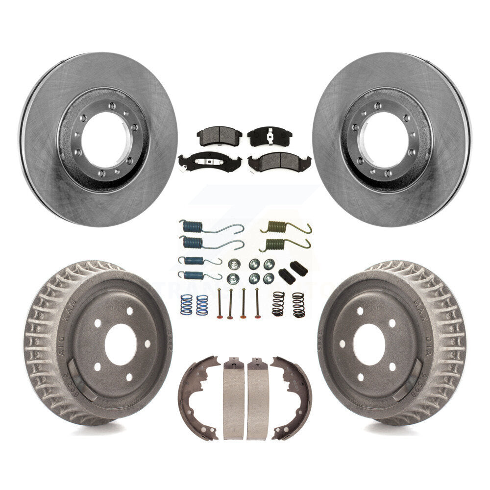 [Avant + Arrière] Kit de Disque et plaquette (semi-métallique) de frein pour 1994-1997 Chevrolet Camaro Pontiac Firebird rear brakes K8S-102001