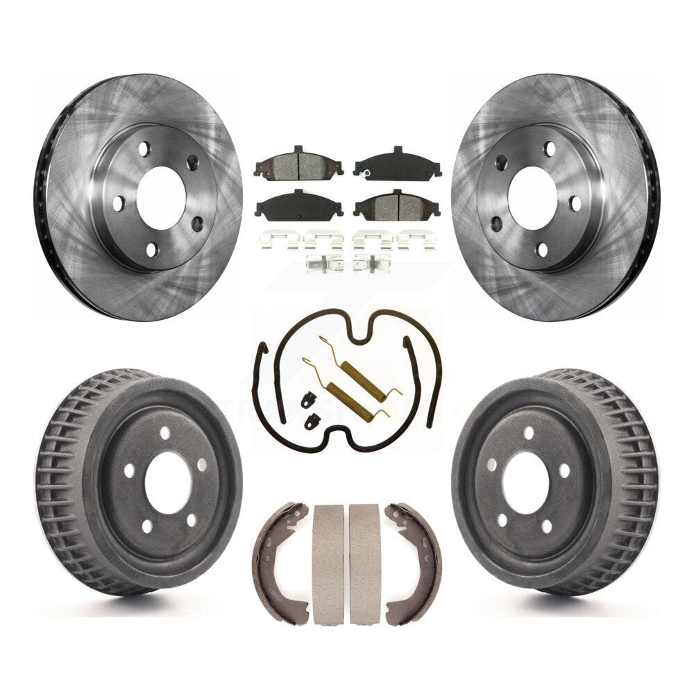 [Avant + Arrière] Kit de Disque et plaquette (semi-métallique) de frein pour Chevrolet Pontiac Grand Am Malibu Classic Oldsmobile Alero Cutlass K8S-102002