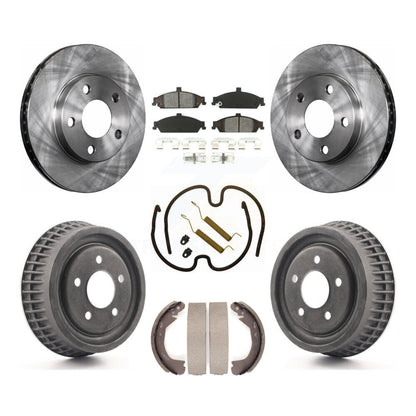 [Avant + Arrière] Kit de Disque et plaquette (semi-métallique) de frein pour Chevrolet Pontiac Grand Am Malibu Classic Oldsmobile Alero Cutlass K8S-102002