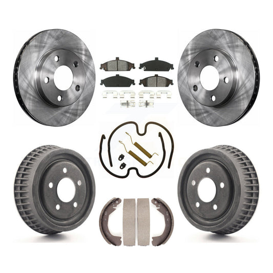 [Avant + Arrière] Kit de Disque et plaquette (semi-métallique) de frein pour Chevrolet Pontiac Grand Am Malibu Classic Oldsmobile Alero Cutlass K8S-102002