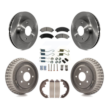 [Avant + Arrière] Kit de Disque et plaquette (semi-métallique) de frein pour 1998-2003 Chevrolet S10 4WD avec rear brakes K8S-102003