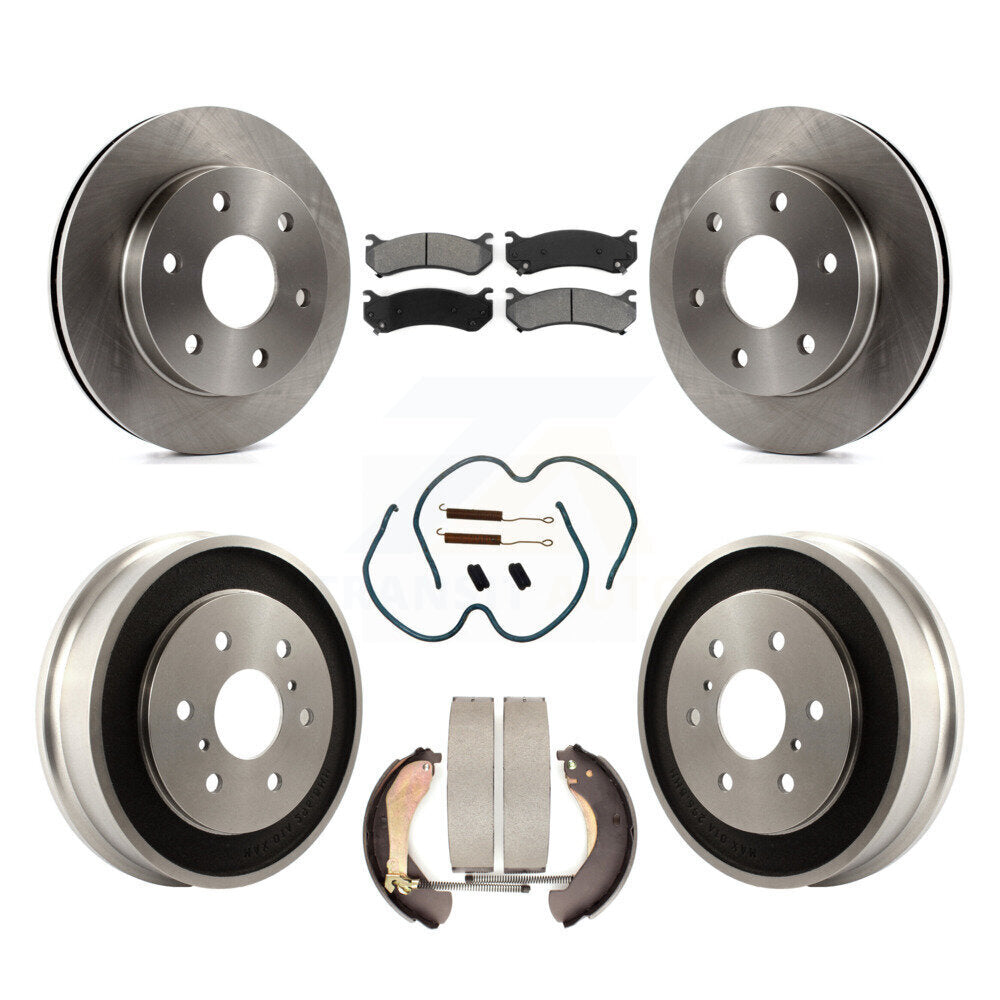 [Avant + Arrière] Kit de Disque et plaquette (semi-métallique) de frein pour Chevrolet Silverado 1500 GMC Sierra Classic K8S-102004