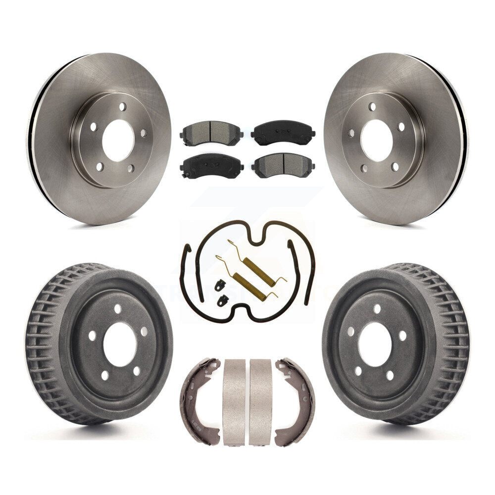 [Avant + Arrière] Kit de Disque et plaquette (semi-métallique) de frein pour 2002-2004 Chevrolet Venture Pontiac Montana Oldsmobile Silhouette K8S-102007