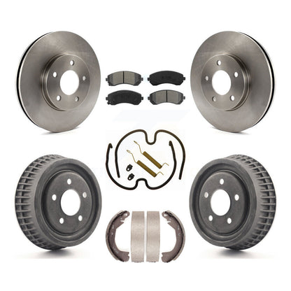 [Avant + Arrière] Kit de Disque et plaquette (semi-métallique) de frein pour 2002-2004 Chevrolet Venture Pontiac Montana Oldsmobile Silhouette K8S-102007