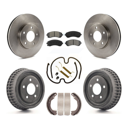 [Avant + Arrière] Kit de Disque et plaquette (semi-métallique) de frein pour 2002-2004 Chevrolet Venture Pontiac Montana Oldsmobile Silhouette K8S-102007