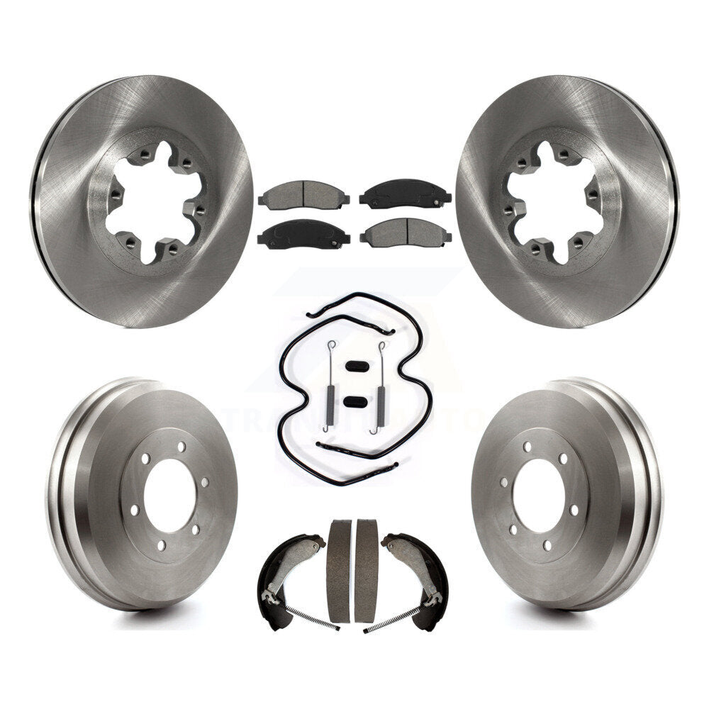 [Avant + Arrière] Kit de Disque et plaquette (semi-métallique) de frein pour Chevrolet Colorado GMC Canyon Isuzu i-290 i-280 i-370 i-350 K8S-102011