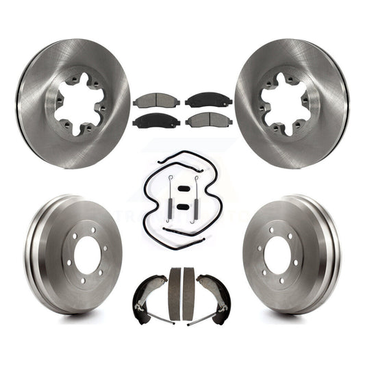 [Avant + Arrière] Kit de Disque et plaquette (semi-métallique) de frein pour Chevrolet Colorado GMC Canyon Isuzu i-290 i-280 i-370 i-350 K8S-102011