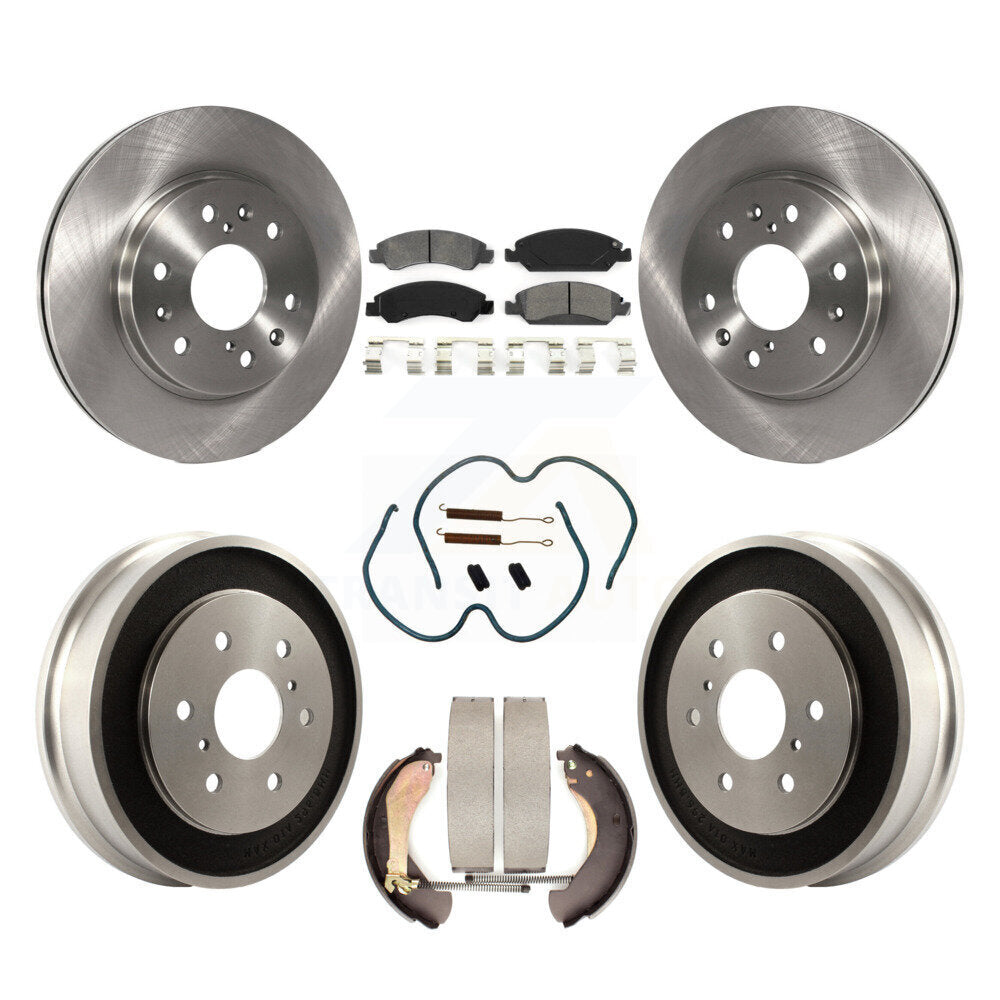 [Avant + Arrière] Kit de Disque et plaquette (semi-métallique) de frein pour Chevrolet Silverado 1500 GMC Sierra Classic K8S-102013