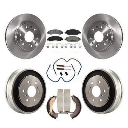 [Avant + Arrière] Kit de Disque et plaquette (semi-métallique) de frein pour Chevrolet Silverado 1500 GMC Sierra Classic K8S-102013