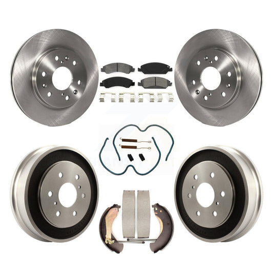 [Avant + Arrière] Kit de Disque et plaquette (semi-métallique) de frein pour Chevrolet Silverado 1500 GMC Sierra Classic K8S-102013