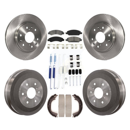 [Avant + Arrière] Kit de Disque et plaquette (semi-métallique) de frein pour Chevrolet Silverado 1500 GMC Sierra K8S-102014