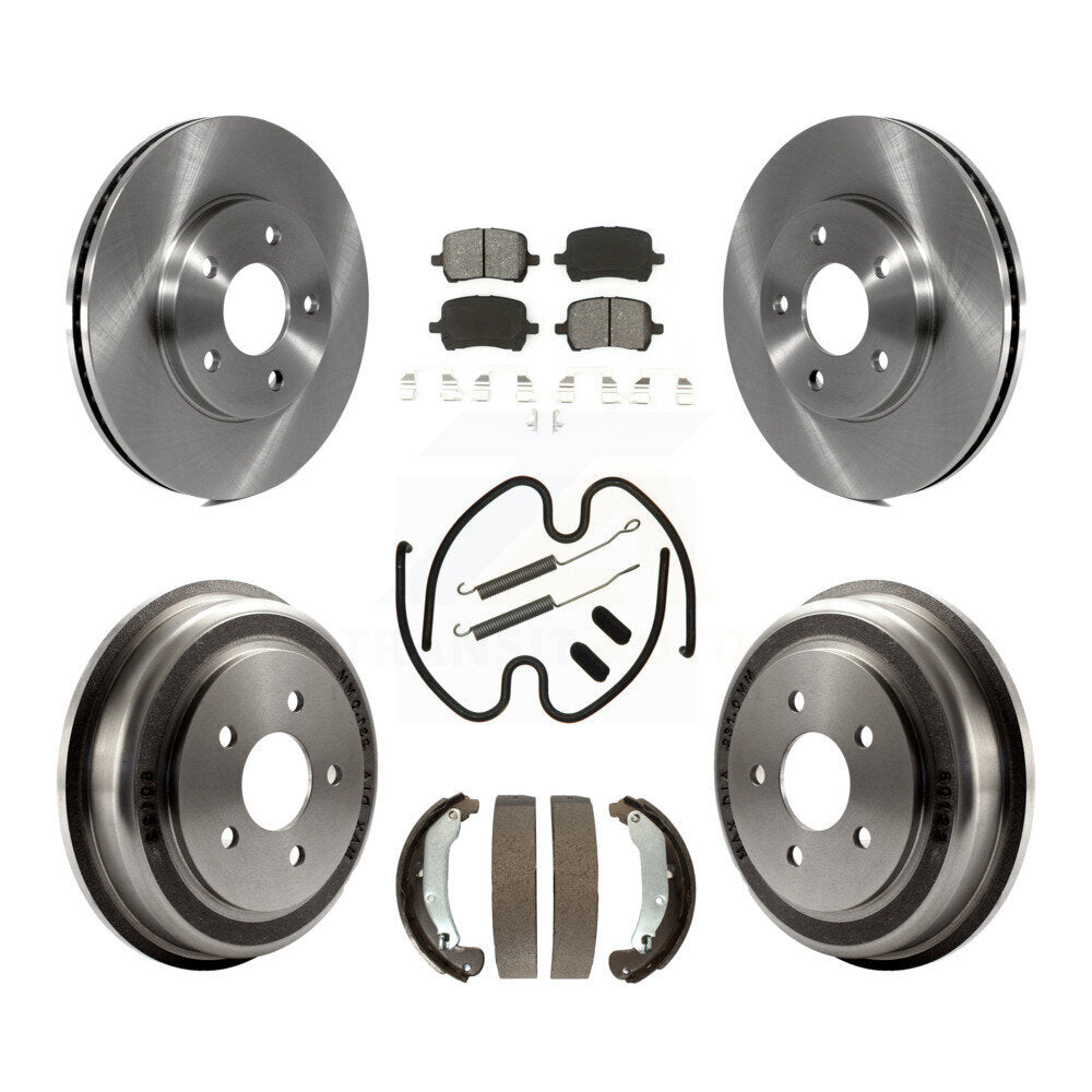 [Avant + Arrière] Kit de Disque et plaquette (semi-métallique) de frein pour Chevrolet HHR K8S-102017