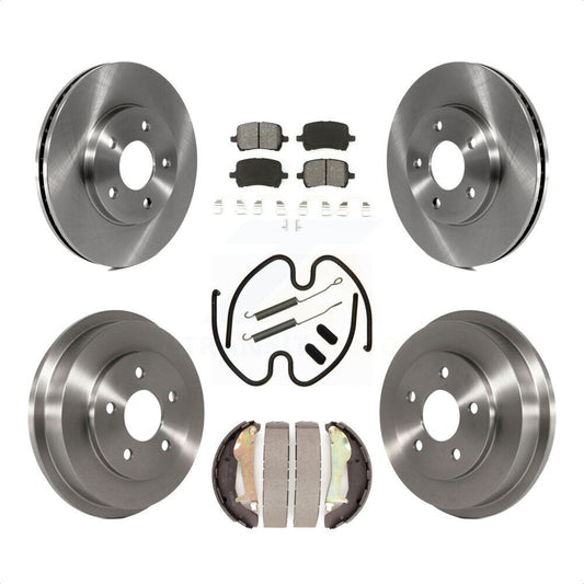 [Avant + Arrière] Kit de Disque et plaquette (semi-métallique) de frein pour 2009 Chevrolet HHR LT Panel LS K8S-102018 par Transit Auto
