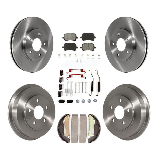 [Avant + Arrière] Kit de Disque et plaquette (semi-métallique) de frein pour Chevrolet HHR K8S-102019