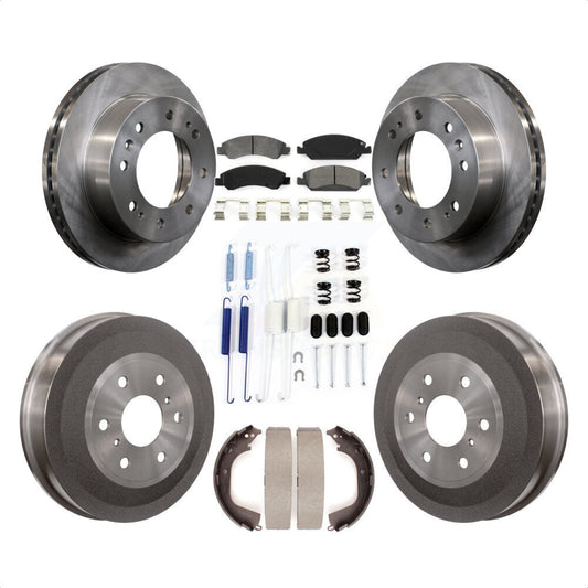 [Avant + Arrière] Kit de Disque et plaquette (semi-métallique) de frein pour 2011 Chevrolet Silverado 1500 Hybrid K8S-102021 par Transit Auto