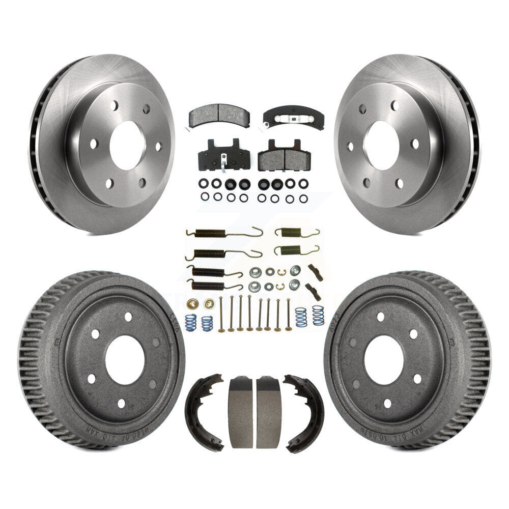 [Avant + Arrière] Kit de Disque et plaquette (semi-métallique) de frein pour 1995-1997 GMC Yukon 2 doors avec 4WD GAS engine avec 11" Diameter K8S-102023