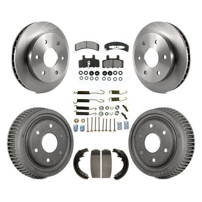 [Avant + Arrière] Kit de Disque et plaquette (semi-métallique) de frein pour 1995-1997 GMC Yukon 2 doors avec 4WD GAS engine avec 11" Diameter K8S-102023