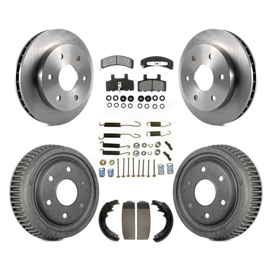 [Avant + Arrière] Kit de Disque et plaquette (semi-métallique) de frein pour 1995-1997 GMC Yukon 2 doors avec 4WD GAS engine avec 11" Diameter K8S-102023