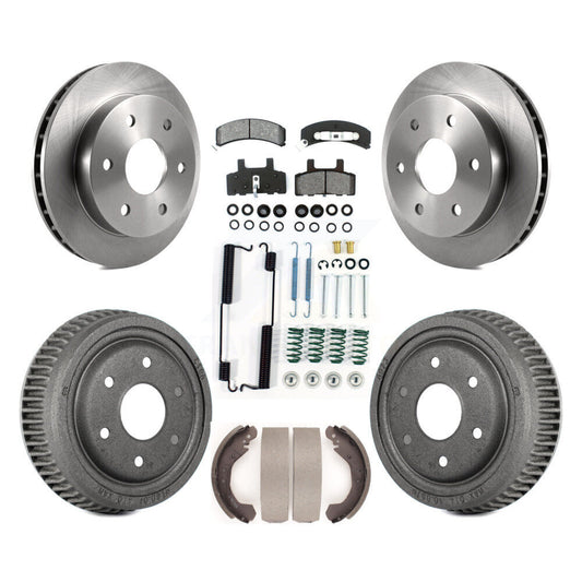 [Avant + Arrière] Kit de Disque et plaquette (semi-métallique) de frein pour Chevrolet K1500 GMC Yukon Blazer avec 10" Diameter K8S-102024